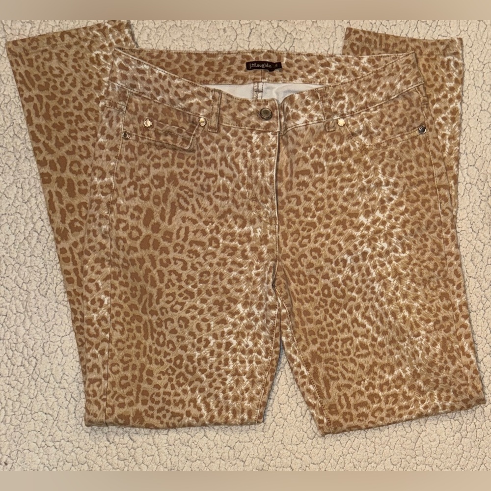 J. McLaughlin Cheetah Animal Print Pants Women’s 6